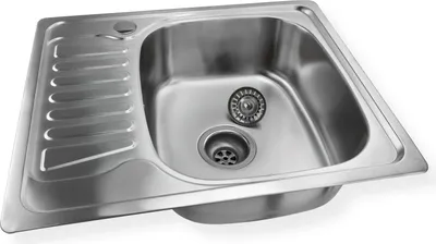 Produktbild von Edelstahl Spüle "Alfa 2R" rechteckiges Einbauspülbecken mit linksseitiger Abtropffläche