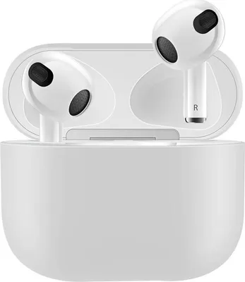 Obrázok produktu pre Jumada – Ochranné puzdro – Vhodné pre Apple AirPods 3 – Silikón, mäkké puzdro – Biele