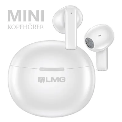 Produktbild von LMG Germany T87 In-Ear Kopfhörer Weiß mit Bluetooth und Ladecase