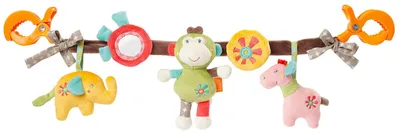 Productafbeelding van Omgoods - Kinderwagenketting Safari met Schattige Figuren