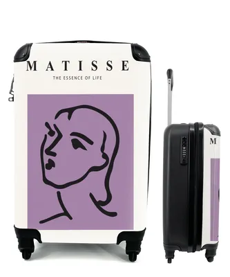 Produktbild von MuchoWow® Koffer Handgepäck Trolley Rollkoffer Kleine Reisekoffer mit 4 Rollen - Matisse - Abstrakt - Alte Meister - Frau - Cabin Size < 55x40x23 cm & 55x40x20 cm - Fotokoffer - Kabinenkoffer - Boardgepäck - Reise-Box - Reisekoffer - Reisegepäck - Koffer mit Bild - Trolley für Kinder