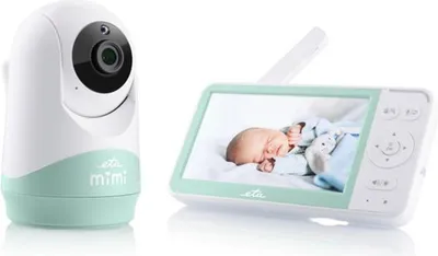 Image de Eta MIMI, Babyphone numérique, 2 canaux, 50 m, 2412 - 2369 MHz, Blanc, LCD