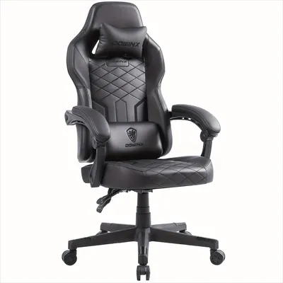 Immagine prodotto di Sedia da gaming - Sedia da ufficio - Sedia da gaming per computer - Sedia da lavoro - Poltrona reclinabile da gaming - Nera