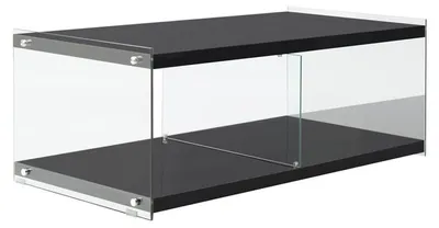 Productafbeelding van TV-meubel Elementary van Glas en Zwart MDF