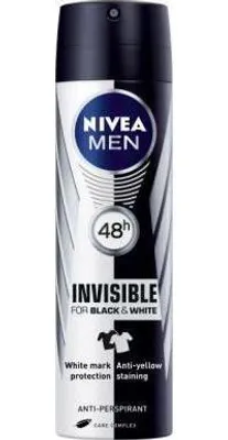 Obrázok produktu pre Nivea - Invisible For Black & White Power Antiperspirant - Antiperspirant v spreji pre muov 150ml