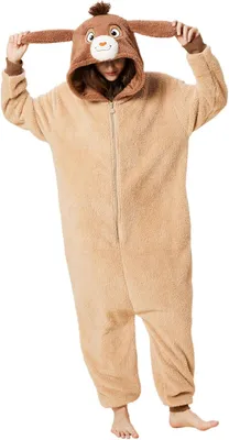 Productafbeelding van Pyjama, Kigurumi, onesie, kostuum, geit, comfortabel, beige, maat S