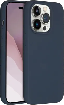 Image de Accezz Liquid Silicone Backcover pour l'Apple iPhone 14 Pro - Bleu foncé