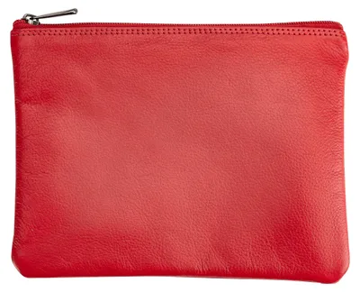 Produktbild von Josephine Osthoff Banktasche große Geldtasche Dokumententasche DIN A5 100% Echtleder mit Reißverschluss (943)