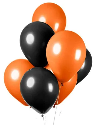Produktbild von 10 Luftballons schwarz orange Halloween