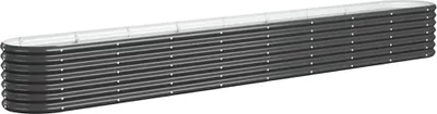 Obrázek produktu pro vidaXL Zvýšené lůžko Pozinkovaná ocel 332x40x36 cm Antracitová