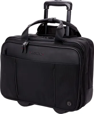 Produktbild von mittelgroße multifunktionelle Pilotenkoffer Rollen Trolley Schwarz 42 cm BOWATEX