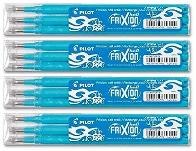 Produktbild von Pilot FriXion Ball Kugelschreiber, 0,7 mm, Nachfüllpackung - Set mit 12 Stück - Hellblau