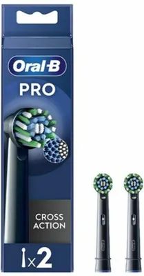 Zdjęcie produktu dla Oral-B | Replaceable toothbrush heads | EB50BRX-4 Cross Action | Heads | For adults | Number of brush heads included 4 | Black