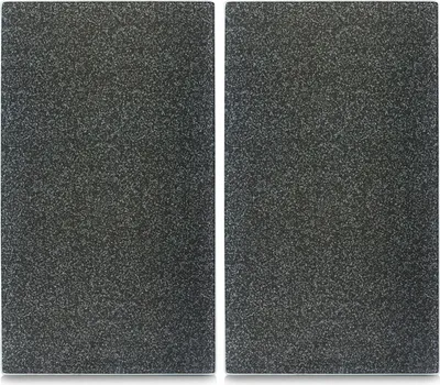 Produktbild von Zeller Herdabdeck-/Schneideplatten "Granit", 2-er Set, Glas, anthrazit 30x52 cm