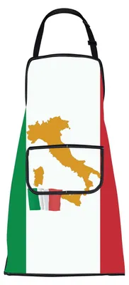 Italienische Flagge Schürze, wasserdicht, 72x68 cm, Unisex