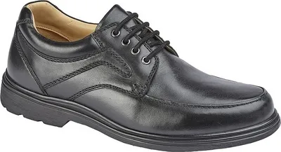 Produktbild von Roamers - Herren Schuhe, Leder DF2041 (42 EU Extraweit) (Schwarz)
