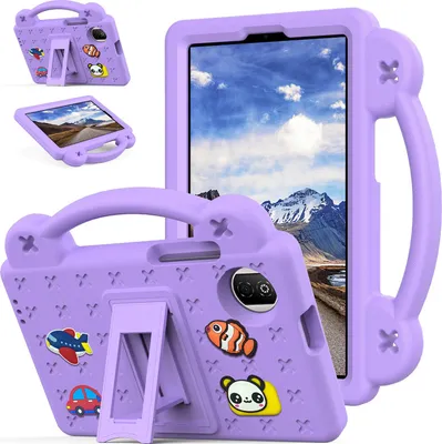 Produktbild von Schutzhülle für Honor Pad X7 8,7 2025 Niedliche Hülle für Kinder, Stoßfest mit Griff und Ständer Lila