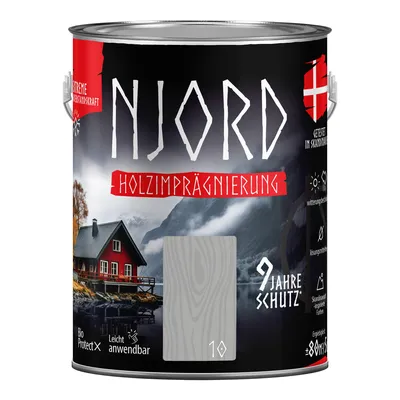 Produktbild von Holzimprägnierung NJORD 5L Holzschutz (10) Felsige Küste Schutzlack Wetterfest