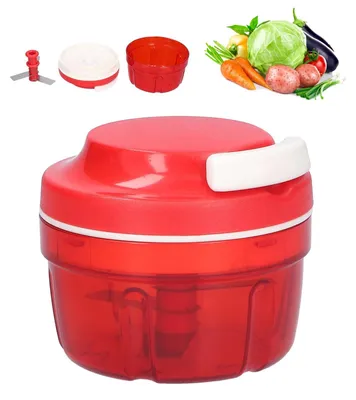 Produktbild von Zwiebelschneider mit Seilzug, 300ml, Rot