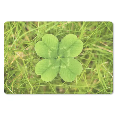 Produktbild von MuchoWow® Mauspad Mousepad Vierblättriges Kleeblatt 27x18 cm - Mousepads - Maus Mat - Pad - Mausunterlage - Büroartikel - Desk Matten