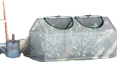 Image de Serre de jardin, 120 x 60 x 60 cm, structure en acier, étanche, 2 fenêtres, accès facile