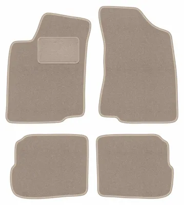 Productafbeelding van Velours automatten voor Volkswagen Passat B3 1988-1993 (stationwagen/sedan) – 4-delig, beige, op maat – Wielganizator LUX