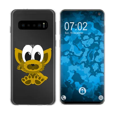 Produktbild von PhoneNatic Case kompatibel mit Samsung Galaxy S10 Silikon-Hülle Cutiemals M7