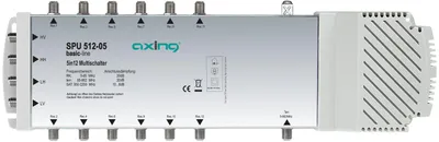 Produktbild von AXING Multischalter 5in12 SPU 512-05 terrestrisch passiv,rückkanaltauglich