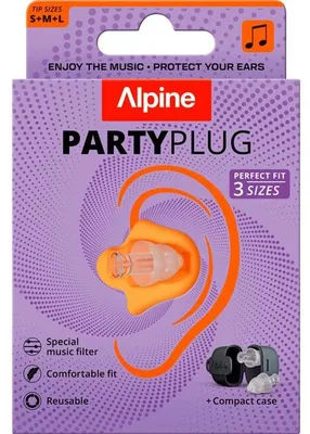 Productafbeelding van ALPINE 3137008 ALPINE Party Plug Ohrstöpsel 19 dB Kunststoff, 1 Paar