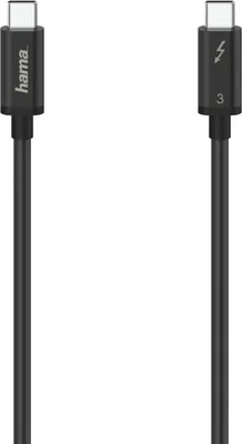Produktbild von Hama Thunderbolt 3 Kabel, USB-C, 0,5 m, 40 Gb/s, 100 W.