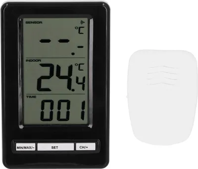 Image de Thermomètre électronique sans fil de haute précision pour l'intérieur et l'extérieur Mesureur de température électronique