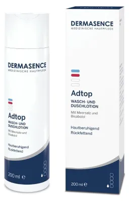 Produktbild von DERMASENCE Adtop Wasch- und Duschlotion hautberuhigend und rückfettend, 200 ml Lotion