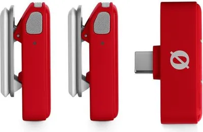Obrázok produktu pre Rode Wireless Micro Bezdrôtový mikrofónový systém USB-C červený s tkaninou
