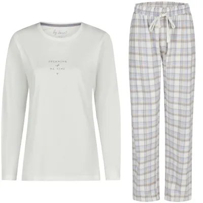 Produktbild von by Louise Pyjama lang aus 100% Baumwolle – bequem und weich für erholsame Nächte
