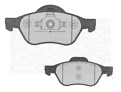 Productafbeelding van MAGNETI MARELLI Remblokken set voor: RENAULT Clio III Hatchback (BR0/1, CR0/1) - Artikelnummer: 363916060381