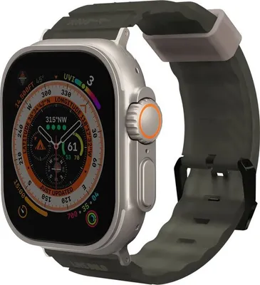 Produktbild von Skinarma Shokku Apple Watch Armband 49/45/44Mm Olive/Dunkel-Olive
