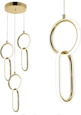 Produktbild von TOOLIGHT Led-Hängelampe G077-3Cpr Gold