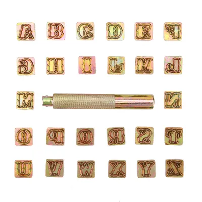 Produktbild von Metallstempel,Buchstabenstempel,Metall-Buchstabenstempel,Briefmarkenstempel,Briefmarkenstempelset