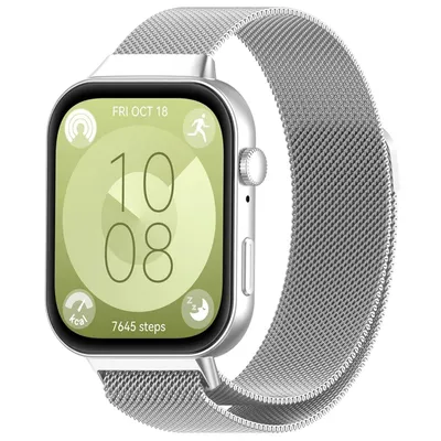 Image de Bracelet pour montre connectée Huawei Watch Fit 5 4 / 5 4 Pro / 3, fermeture magnétique métallique