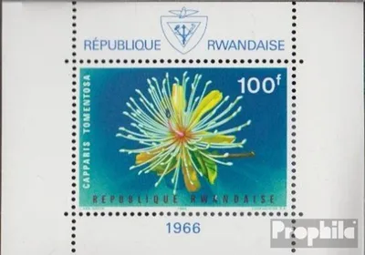 Produktbild von Briefmarken Ruanda 1965 Mi Block6A (kompl.Ausg.) postfrisch Blüten
