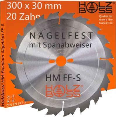 A circular saw blade is shown on its packaging.