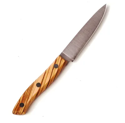 Produktbild von Messer mit Olivenholzgriff, Küchenmesser 13cm Klinge
