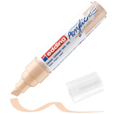 Produktbild von Edding 5000 Acrylmarker Breit, Beige, Meißel, Beige, Extradick, 5 mm, 1 cm