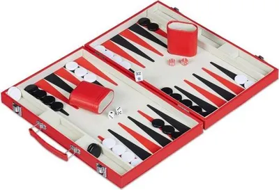 Produktbild von Rote Backgammon-Tasche