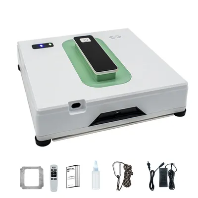 Produktbild von Fensterputzer,2500Pa Fensterputzroboter, 72W Fensterreiniger,Fenstersauger mit 50 ml Tank, USV Stromausfallschutz