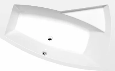 Produktbild von Polysan EVIA R asymmetrische Badewanne 160x100x47cm, rechts, weiß