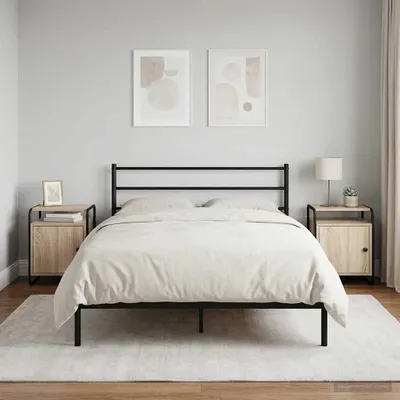 Productafbeelding van vidaXL Nachtkastje, 2 stuks, Sonoma-eikenfineer, houtvezelplaat