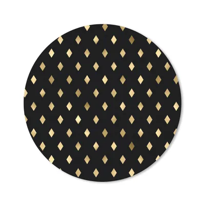Produktbild von MuchoWow® Mauspad Mousepad Muster - Gold - Kariert 20x20 cm - Mousepads - Maus Mat - Pad - Mausunterlage - Schreibtischmatte