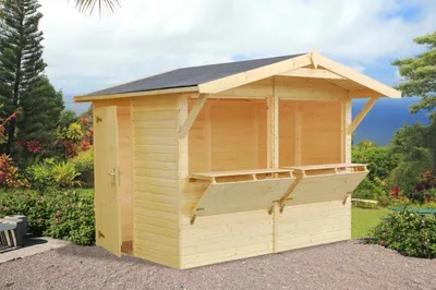 Produktbild von Marktstand Palmako Stella 5,0 m² 311 x 267 cm natur