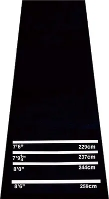 Obrázek produktu pro Homcom HOMCOM šipková podložka gumová turnajová šipka koberec protiskluzový gumový černý 300x61x0,3 cm B8-0005